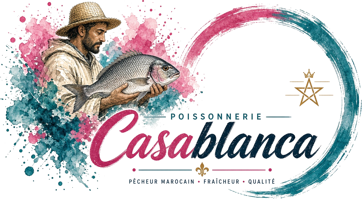 Poissonnerie Casablanca — pêcheur marocain, poissons frais de la criée